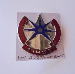 1st Sustainment Command U.S. Army DUI Insignia Pin
