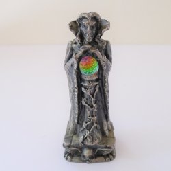 Black Queen, Gorham Magic Crystal Chess Piece, Pewter