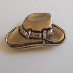 NONY New York Silvertone Cowboy Hat Button Cover