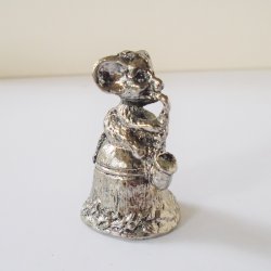 Mouse playing Saxophone, Pewter Collectible Thimble