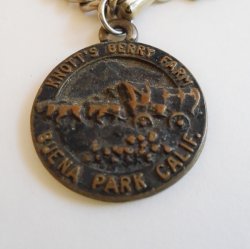 Knott's Berry Farm Conestoga Wagon Pendant, Very Old