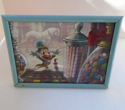 Jiminy Cricket of Disney Pinocchio Fame Framed Postcard 1979