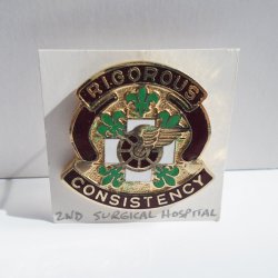 2nd Surgical Hospital, U.S. Army DUI Insignia Pin