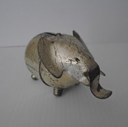 Vintage Napier Elephant Piggy Bank, Needs TLC