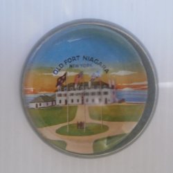 Vintage Old Fort Niagara New York Paperweight, Very Old