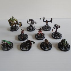 Warhammer Mage Knight Dungeons Wizkids, 10 Fighters on Dials