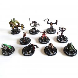 Warhammer Mage Knight Dungeons Wizkids, 10 Fighters on Dials
