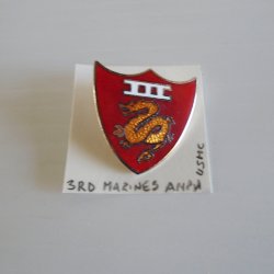 3rd Amphibious Corps. USMC DUI Insignia Pin