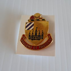 3rd Supply Battalion DUI Insignia Pin, Roulons Et Passons