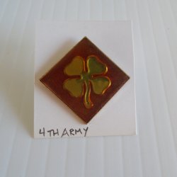 4th U.S. Army DUI Insignia Pin