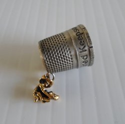 Virginia City Nevada Gold Miner Collectible Thimble