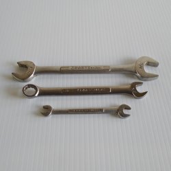 Craftsman Wrenches, Combo and Open End, American, 3 pieces