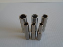 Craftsman Sockets 1/4 Dr 6 pt tall. 3/16 to 1/2 inch, 6 pcs