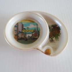 Vintage Reno Nevada Biggest Little City Virginia St Ashtray