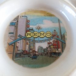 '.Vintage Reno NV ashtray.'
