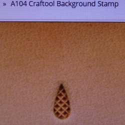 Tandy Leather Craftool A104 Background Design Stamp 6104-00