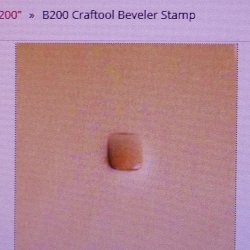 Tandy Leather Craftool B200 Beveler Design Stamp 6200-00