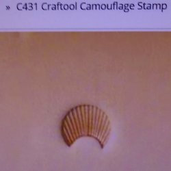 Tandy Leather Craftool C431 Camouflage Cam Stamp 6431-00