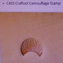 Tandy Leather Craftool C433 Camouflage Design Stamp 6433-00