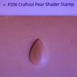 Tandy Leather Craftool P206 Pear Shader Design Stamp 6206-00