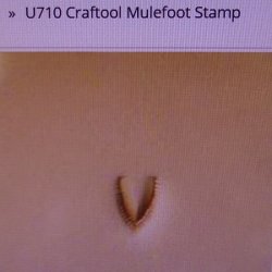 Tandy Leather Craftool U710 Mulefoot Design Stamp 6710-00