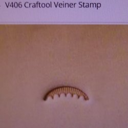 Tandy Leather Craft V406 Craftool Veiner Stamp 6406-00