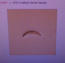 Tandy Leather Craftool V707 Veiner Stamp 6707-00