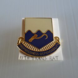 11th U.S. Army Transportation Battalion DUI Insignia Pin