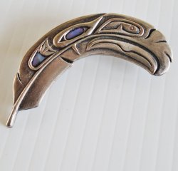 Duri Brooch, Possibly Seattle Seahawks or Eagle Feather