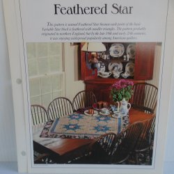 Feathered Star Quilt Pattern with Stencil Templates