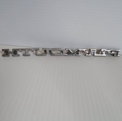 '.Plymouth 1968-74 nameplate.'