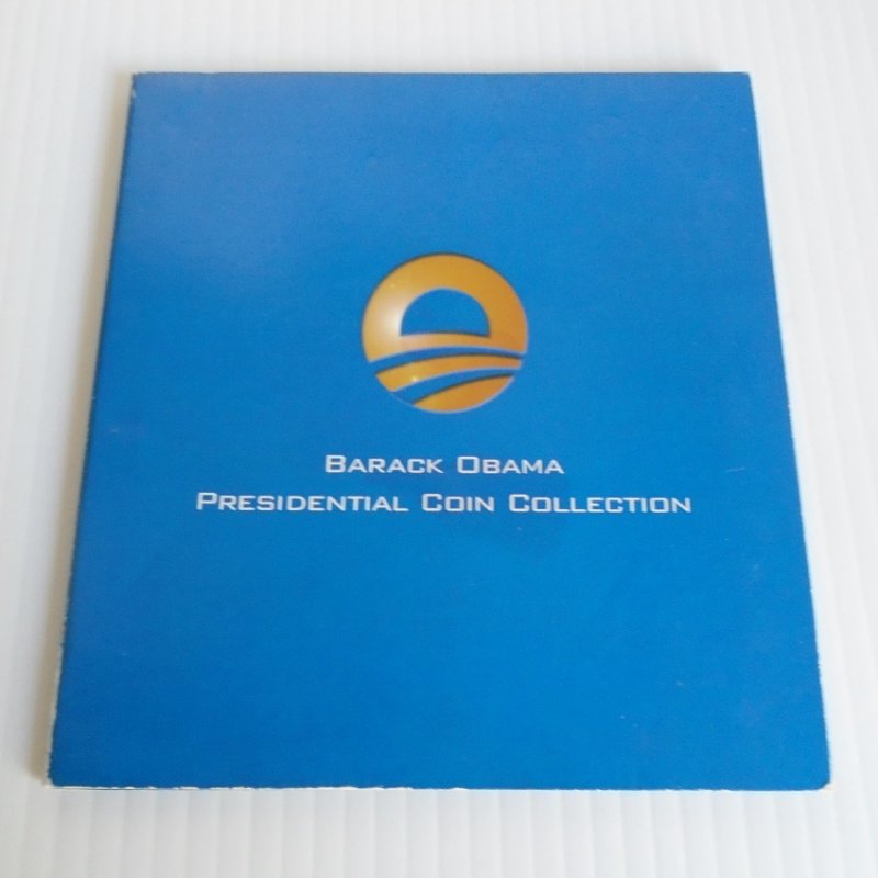 Barack Obama Four Coin Presidential coin set, Dollar, Half Dollar, 2 Quarters with Certificate Of Authenticity for each coin. Estate find.