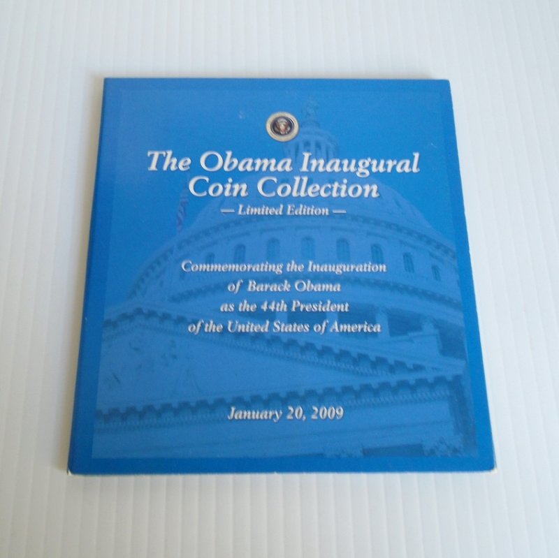 Barack Obama Presidential Inaugural three coin set. All three coins are Kennedy Half Dollars. Includes Certificate Of Authenticity. Estate find.