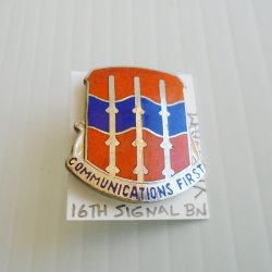 16th Army Signal Batt Communications First Vietnam DUI Pin