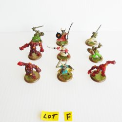 Heroscape, 9 misc Monster and Warrior Figurines. Lot F