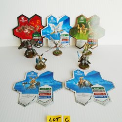 Heroscape 5 Figurines, Deathwalker Raelin Finn others, Lot C