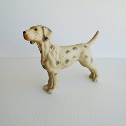 Dalmatian Statue Figurine, Unknown Vintage Age, 5 x 5.5 inch