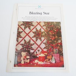 Blazing Star Quilt Pattern with Stencil Templates