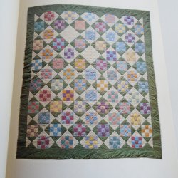 Nine Patch and Hour Glass Quilt Pattern with Stencil Templates