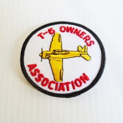 T-6 Owners Association Patches, Vintage WWII Airplane