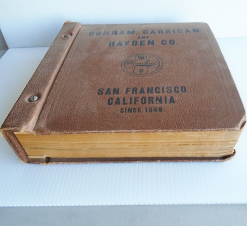 Dunham Carrigan Hayden of San Francisco Antique General Purpose Catalog. Huge, over 2,342 pages. Estimated 1920s.