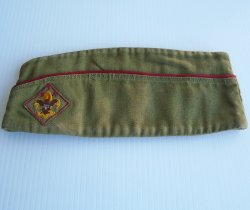 Boy Scouts Garrison or Flat Hat, Medium, Vintage 1930s-1950s