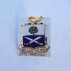 29th U.S. Army Infantry DUI Insignia Pin, We Lead The Way