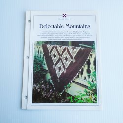 Delectable Mountains Quilt Pattern with Stencil Templates