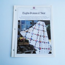 Eight Pointed Star Quilt Pattern with Stencil Templates
