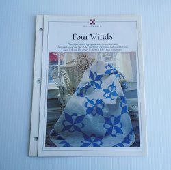 Four Winds Full Size and Crib Quilt Pattern with Templates