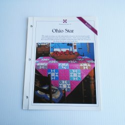 Ohio Star Quilt Pattern w Stenciled Templates