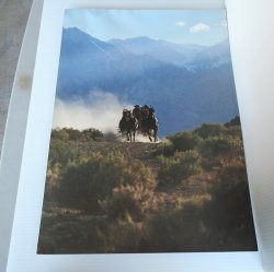 Wells Fargo Stage Poster, Stagecoach Across Sagebrush 14x20