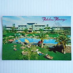 Flamingo Hotel Casino Las Vegas Nevada c1950s Postcard