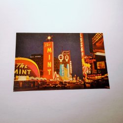 Downtown Las Vegas 1960s Postcard, Mint Fremont Lucky